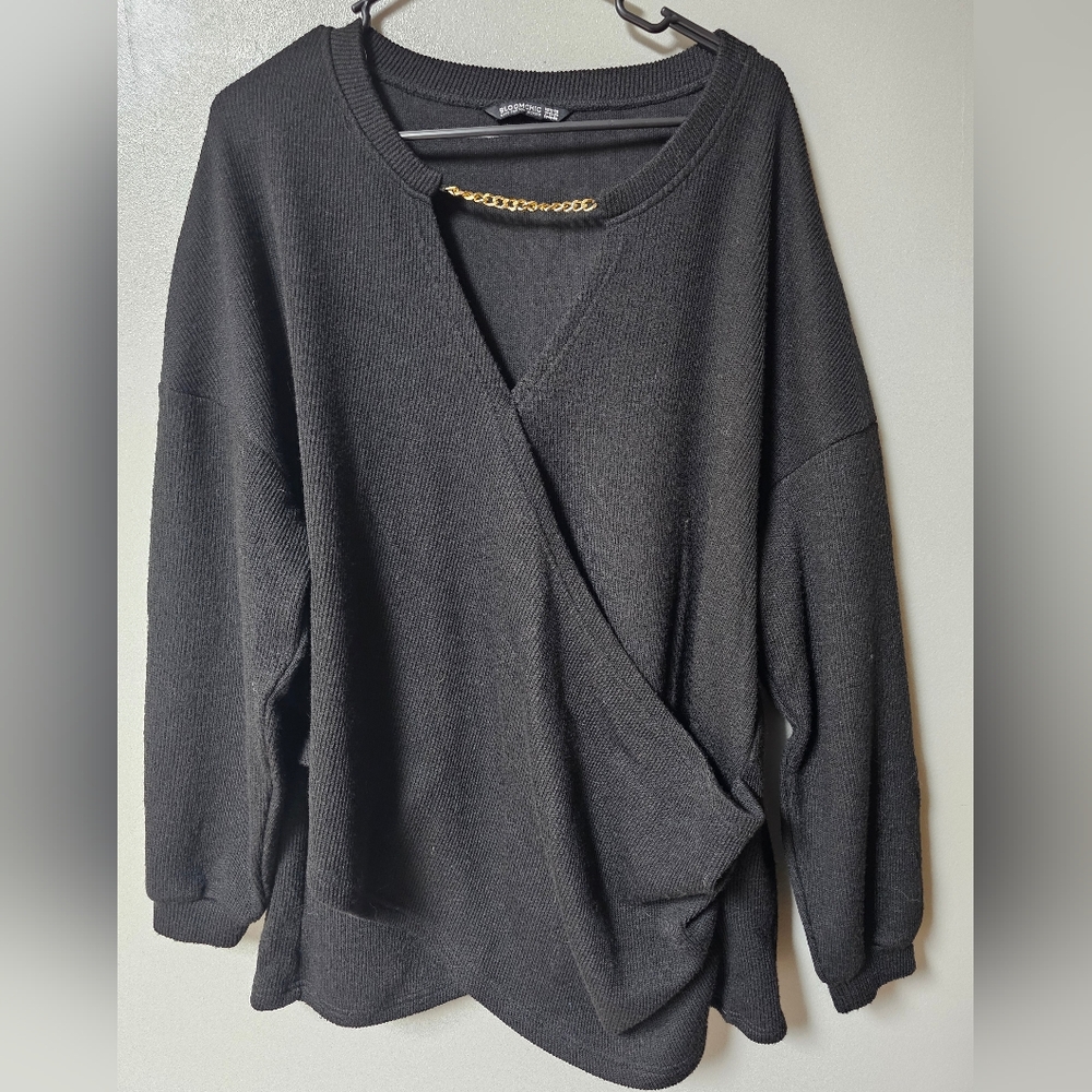 Bloomchic Women's Black Knit Sweater. Size 18-20